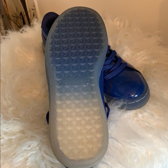 Blue patent leather Puma sneakers - Picture 4 of 4